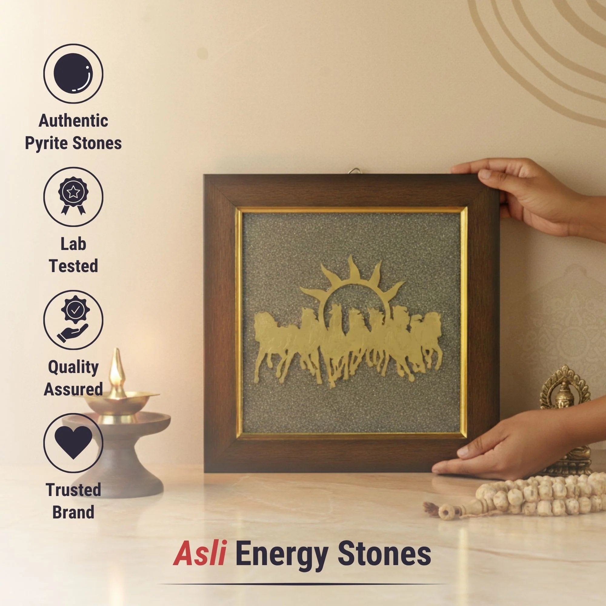 7 Horses Pyrite Frame - Image 3