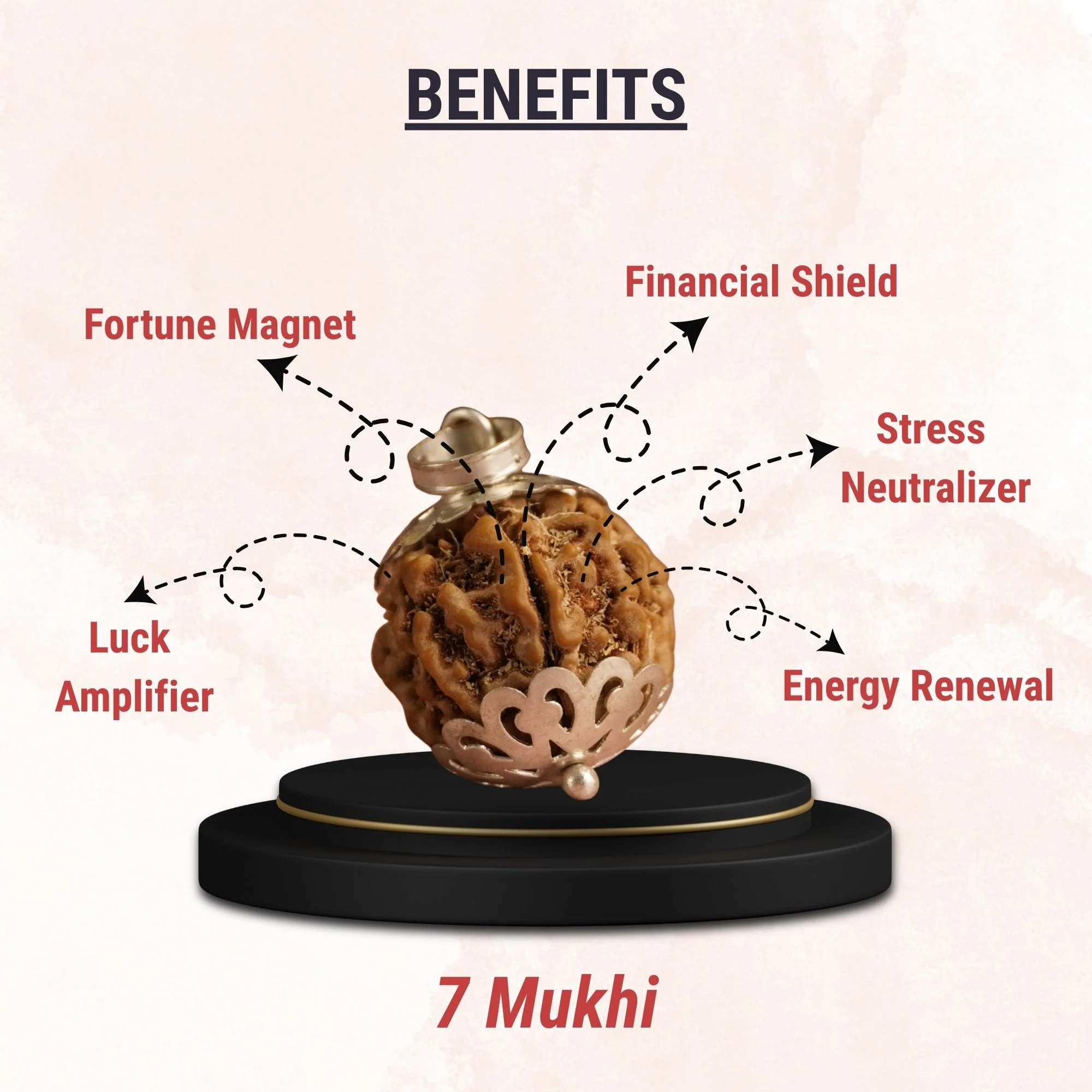 7 Mukhi Nepali Rudraksha - Saat Mukhi - Image 6