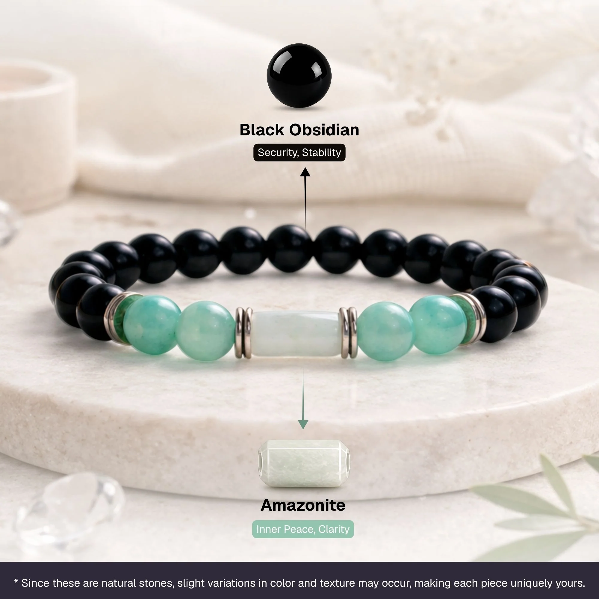 Amazonite Zodiac Band – Virgo (कन्या राशि) - Image 2