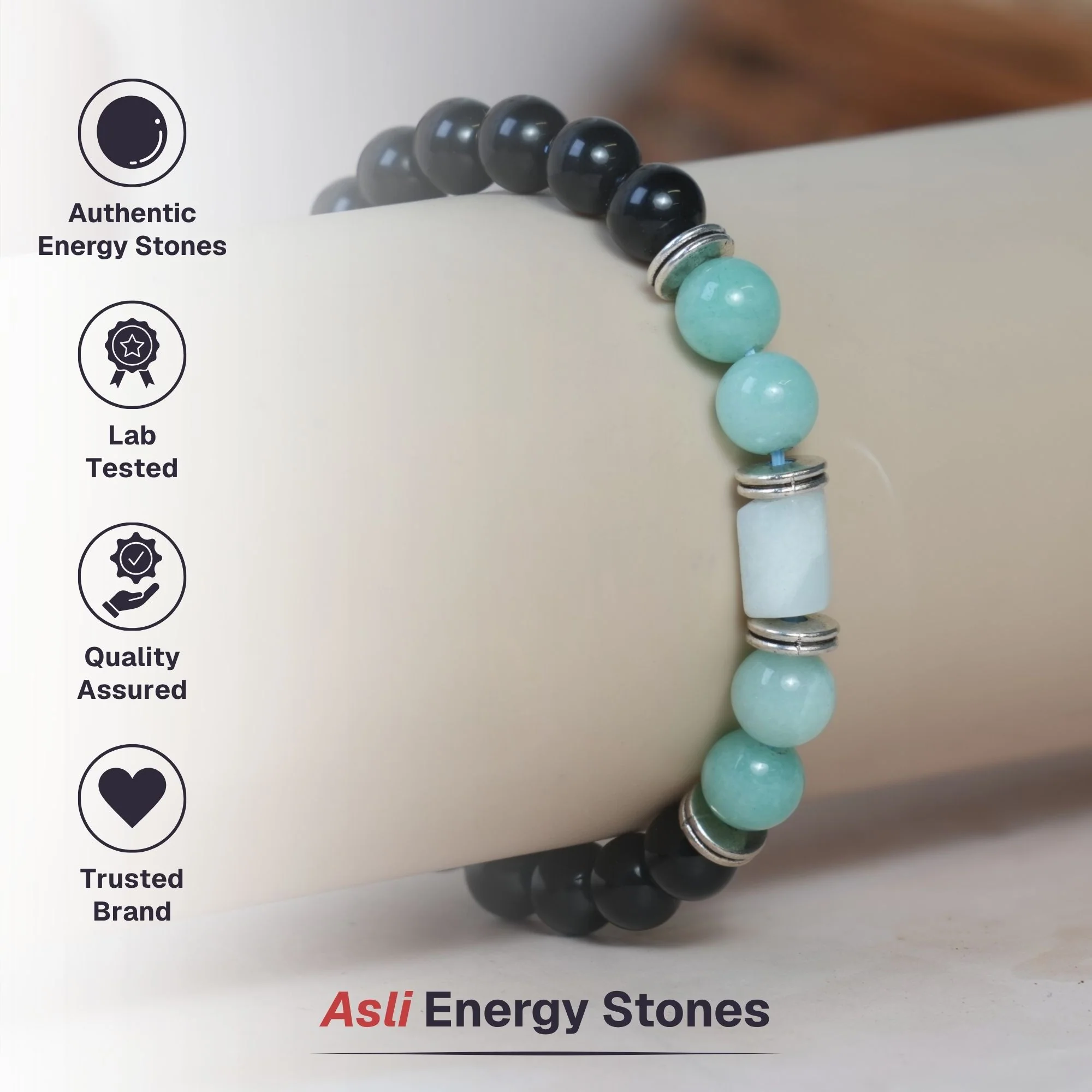 Amazonite Zodiac Band – Virgo (कन्या राशि) - Image 5