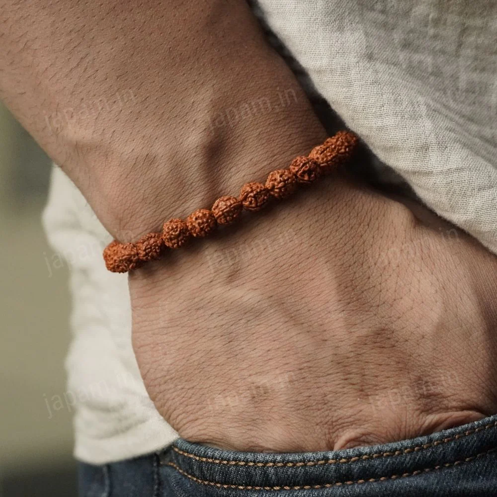 Authentic 5 Mukhi Rudraksha Tie Up Band - Image 2