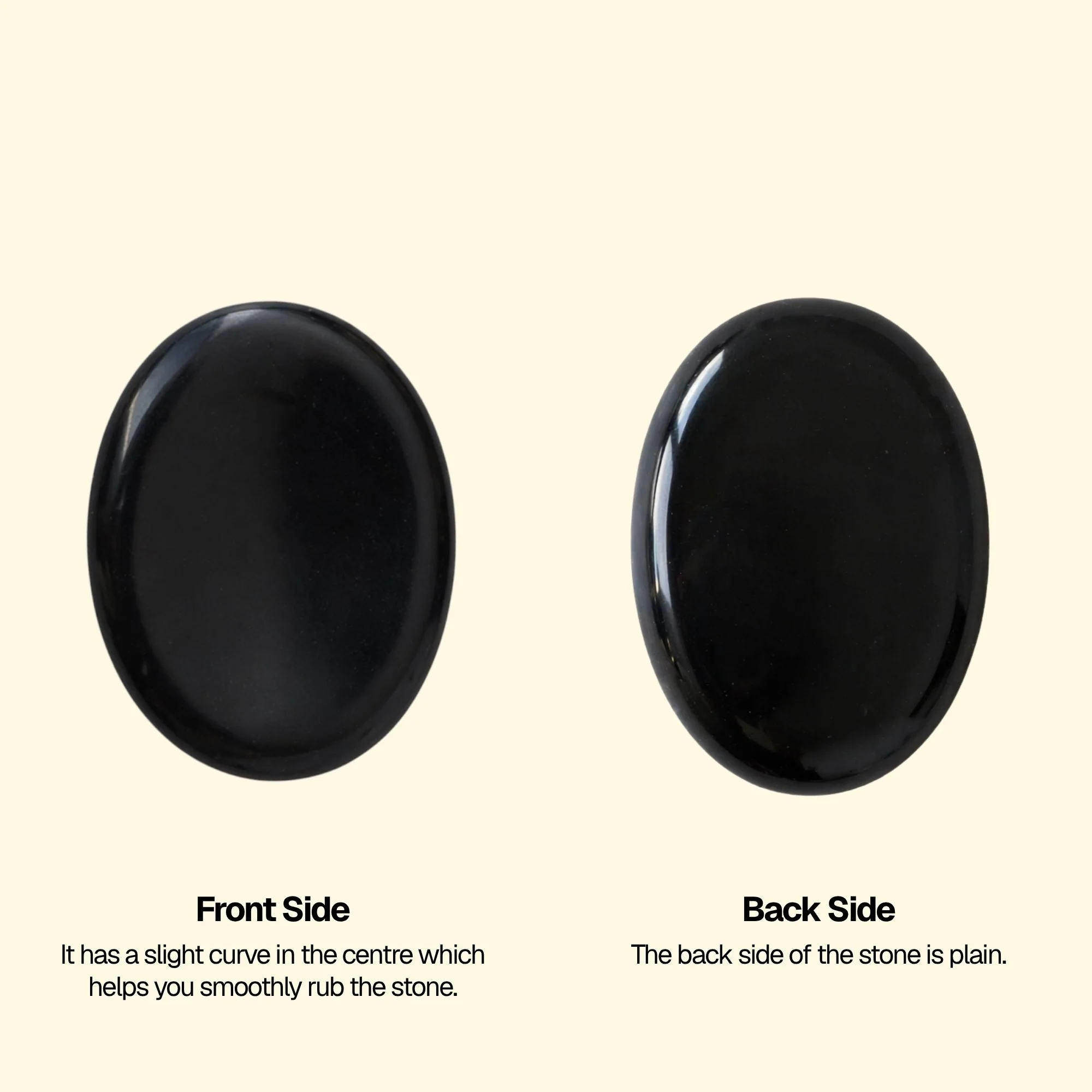 Black Obsidian Worry Stone - Image 7
