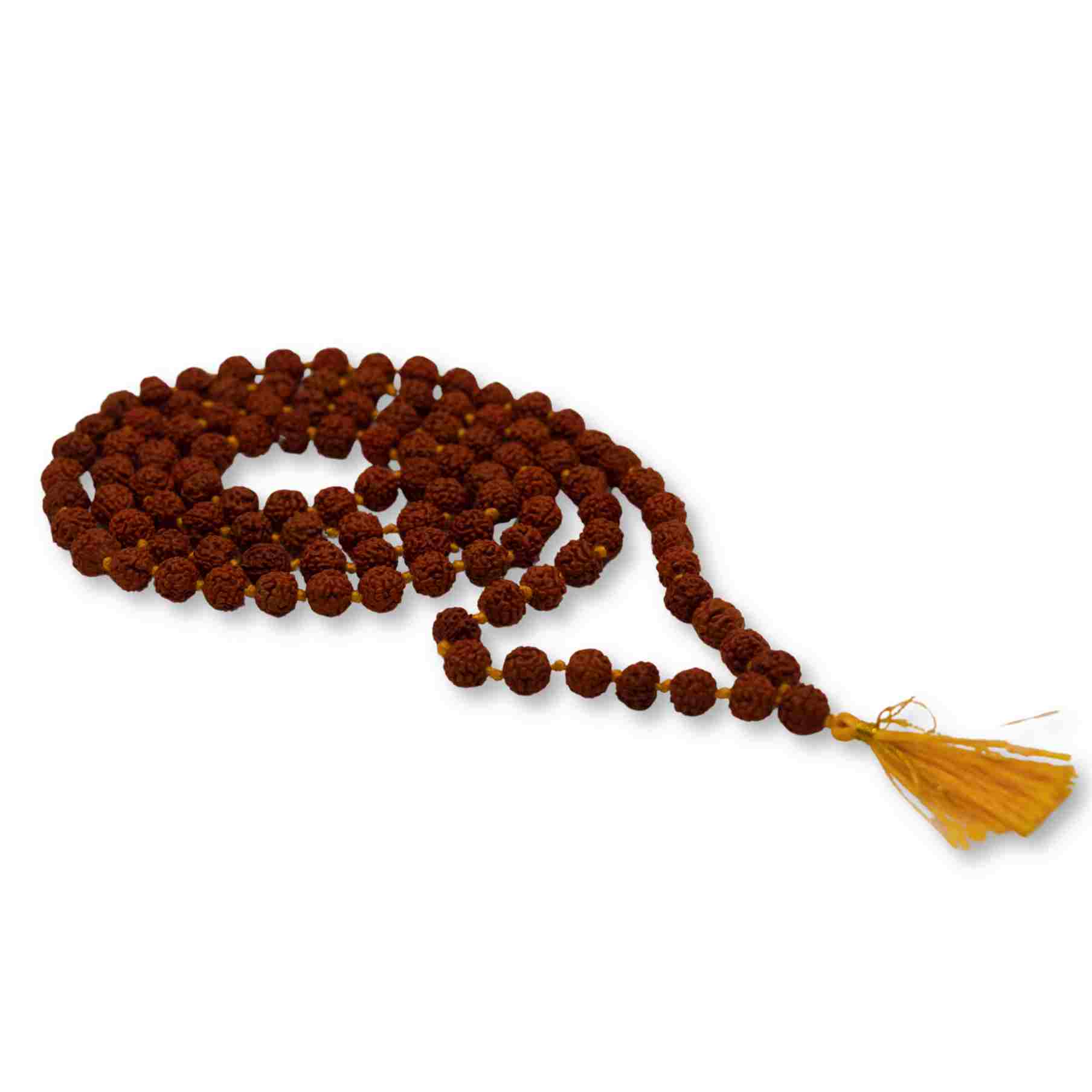 Brown Rudraksha Mala - 108+1 Beads - Image 6