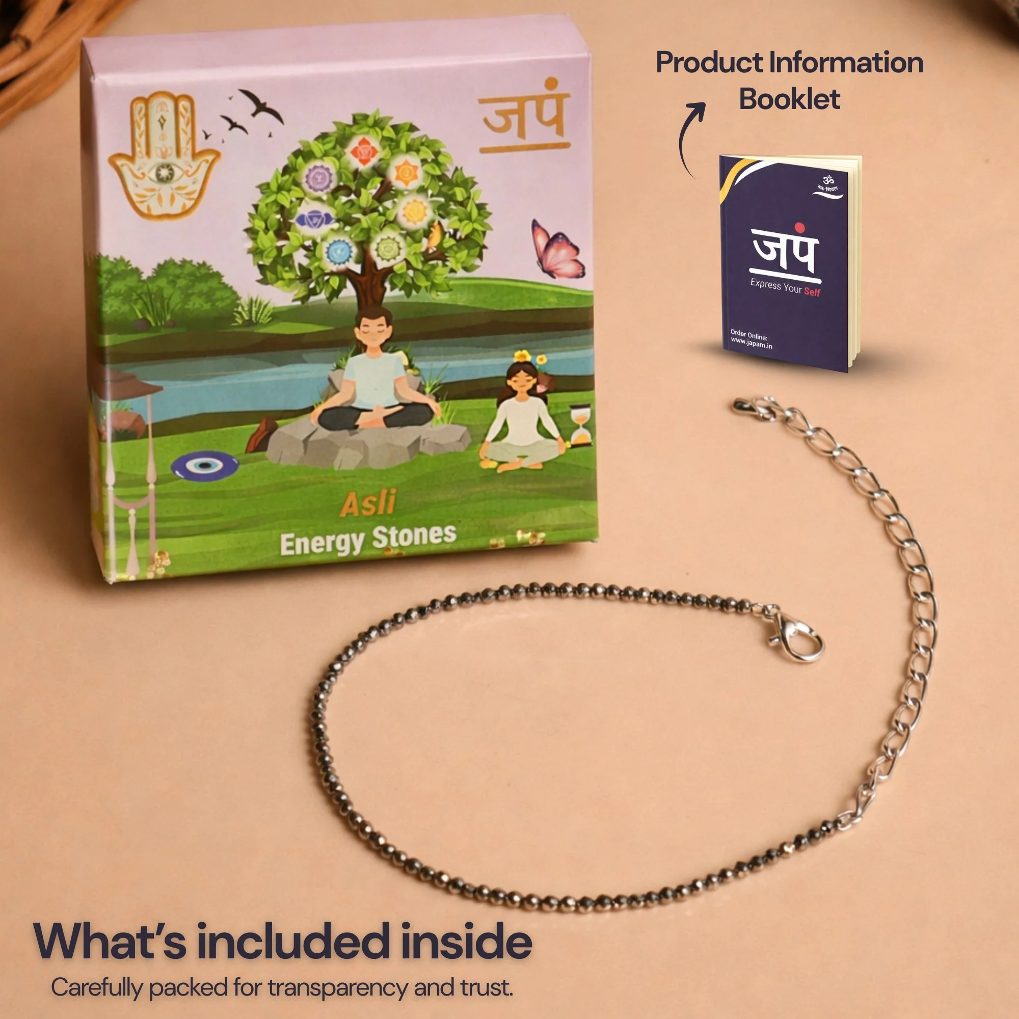 Dhanashree Pyrite Anklet - Image 6