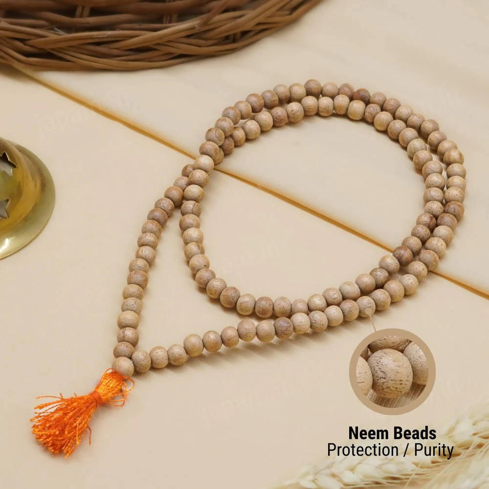 Divine Neem Jaap Mala - 108+1 Beads - Image 3