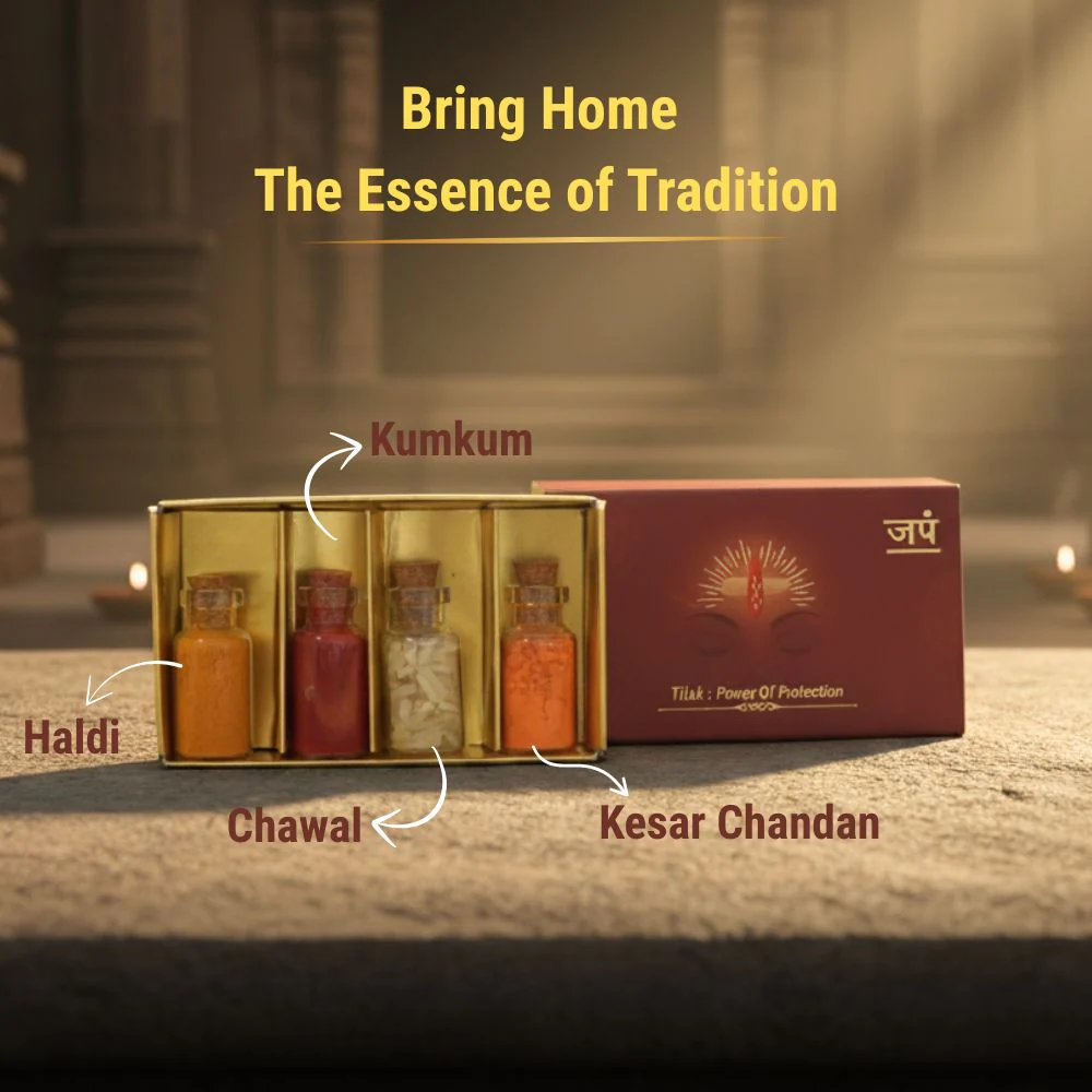 Divya Tilak Set - Kumkum, Haldi, Chandan & Chawal - Image 2