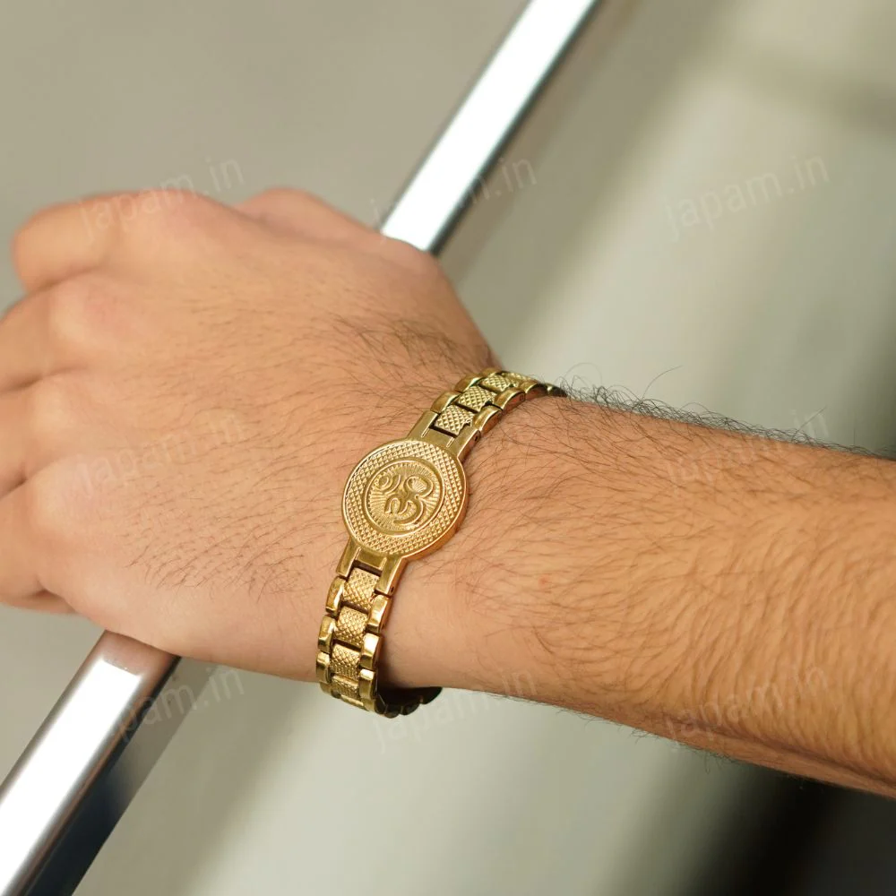 Gold Plated Divine Om Bracelet - Image 2