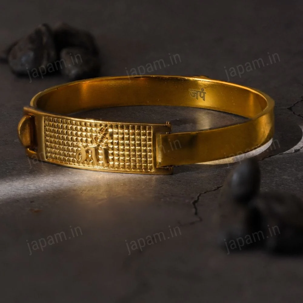 Gold Plated Maa Blessing Kada - Image 2