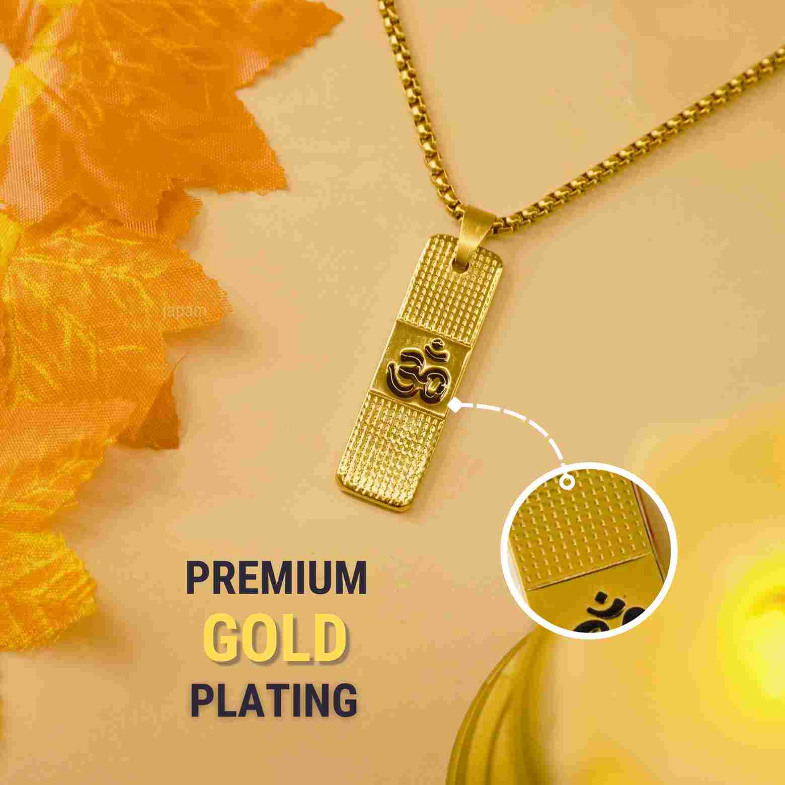 24K Gold Plated Om Connection Necklace - Image 2