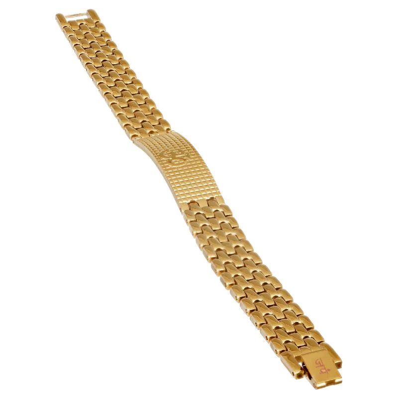 Gold Plated Sacred Grid Om Bracelet - Image 5