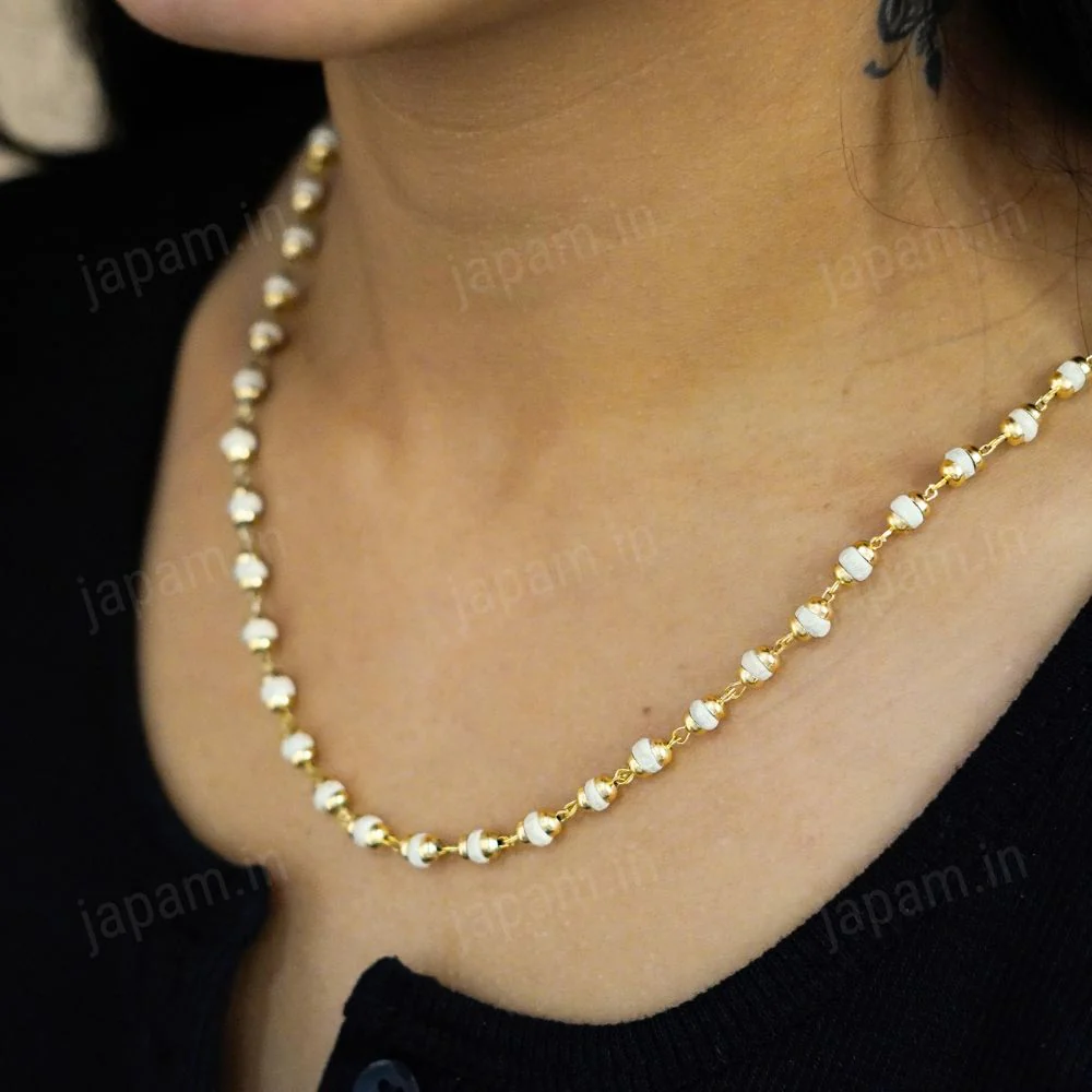 Gold Plated Tulsi Mala - Image 5