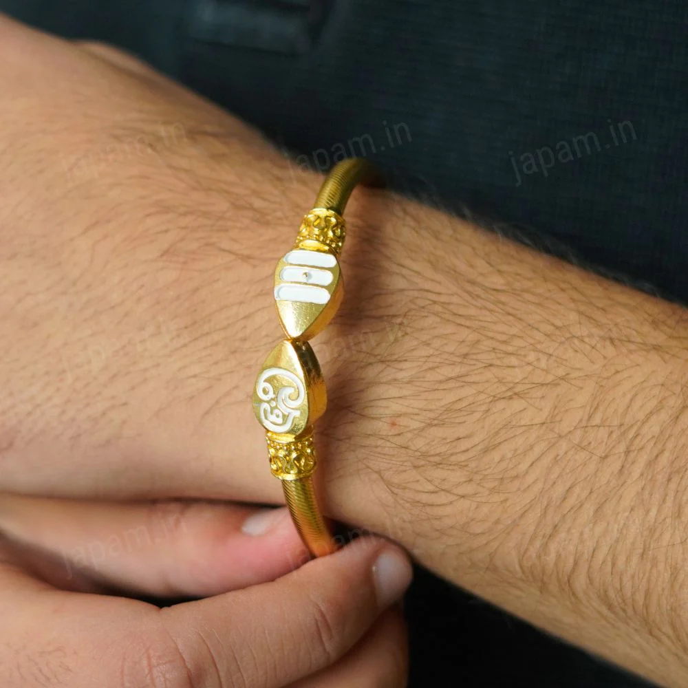 Gold Plated Vel Kada - Image 5