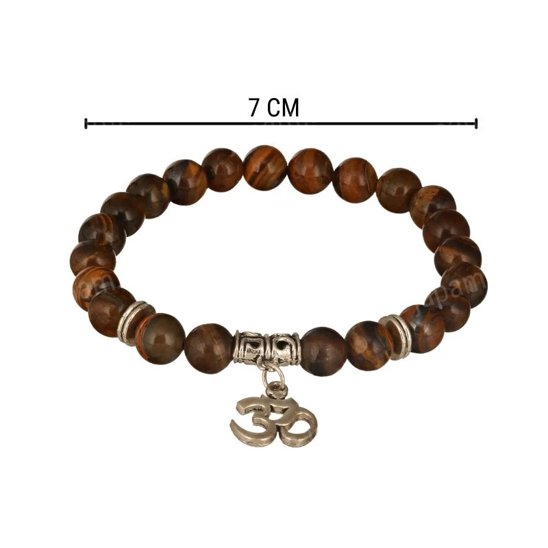 Natural Tiger Eye Om Band - Image 5