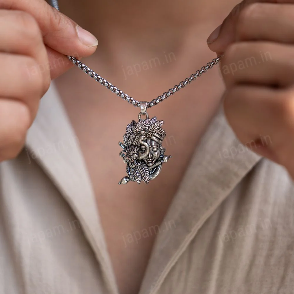 Oxi-Silver Plated Krishan Swaroop Necklace - Image 3