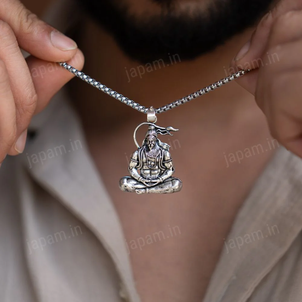 Oxi-Silver Plated Mahabali Necklace - Image 2