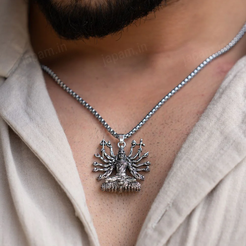 Oxi-Silver Plated Shiv Yogi Necklace - Image 2