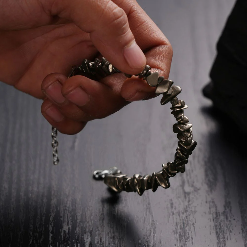 Pyrite Stone Splash Bracelet - Image 5