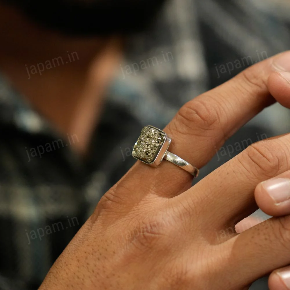 Raw Pyrite Abundance Ring - Image 2