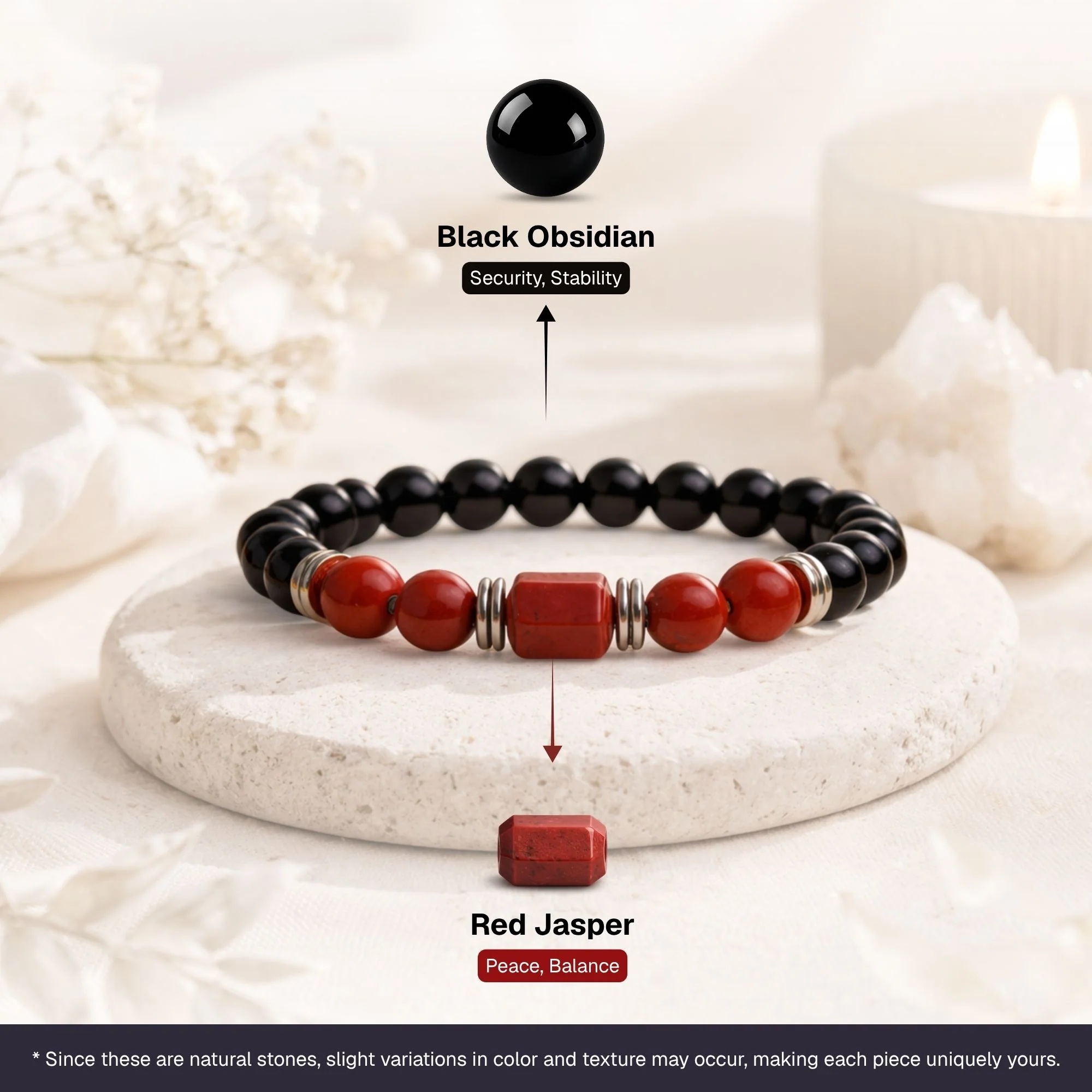 Red Jasper Zodiac Band – Aries (मेष राशि) - Image 2
