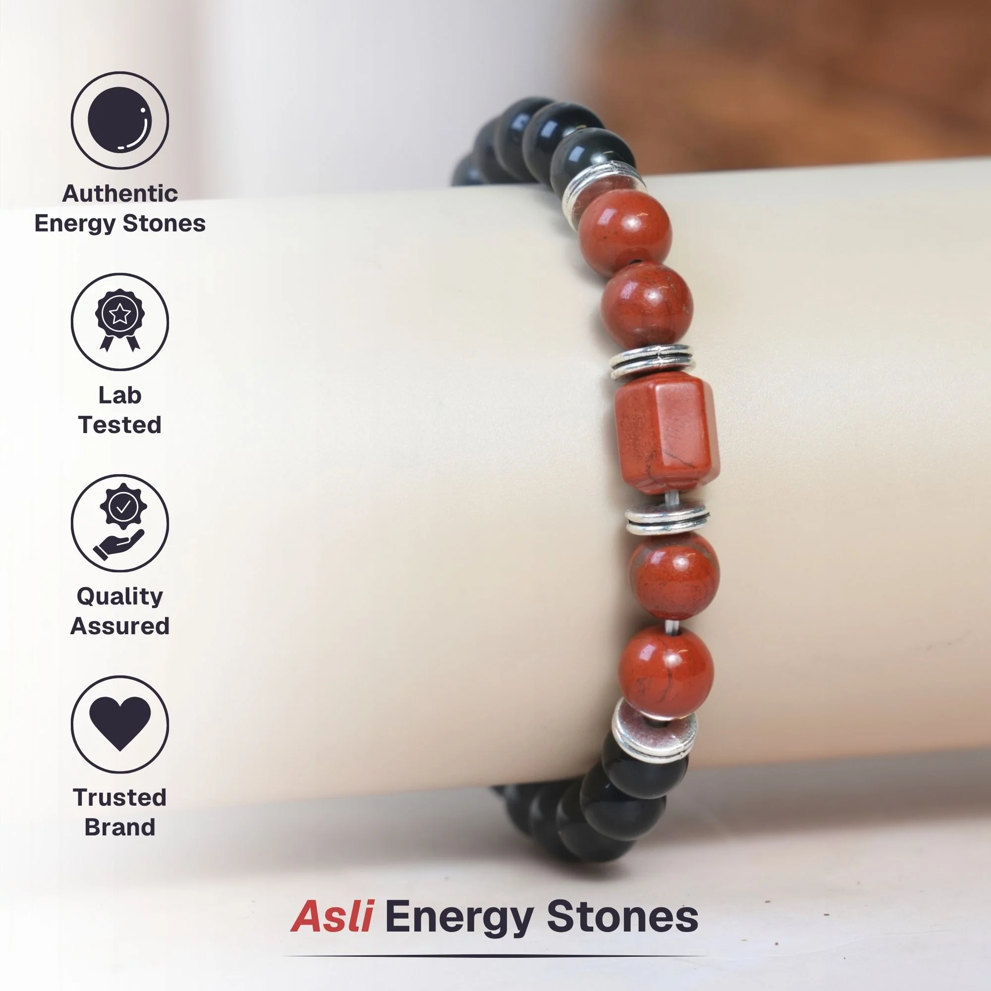 Red Jasper Zodiac Band – Aries (मेष राशि) - Image 5