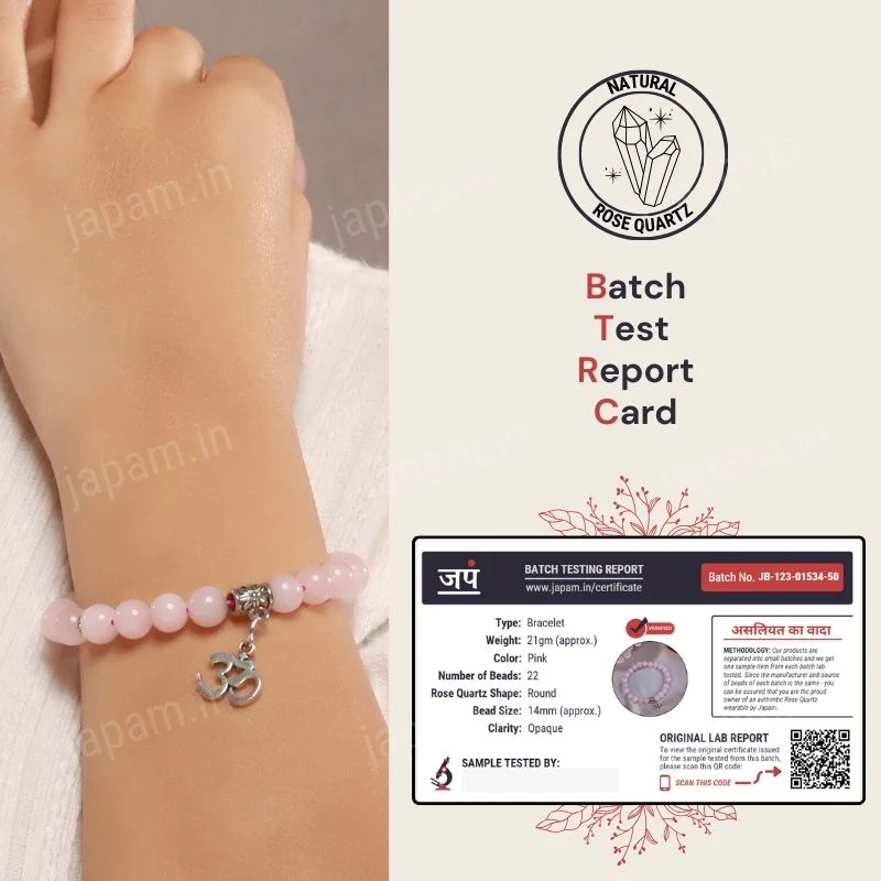 Rose Quartz Om Band - Image 3