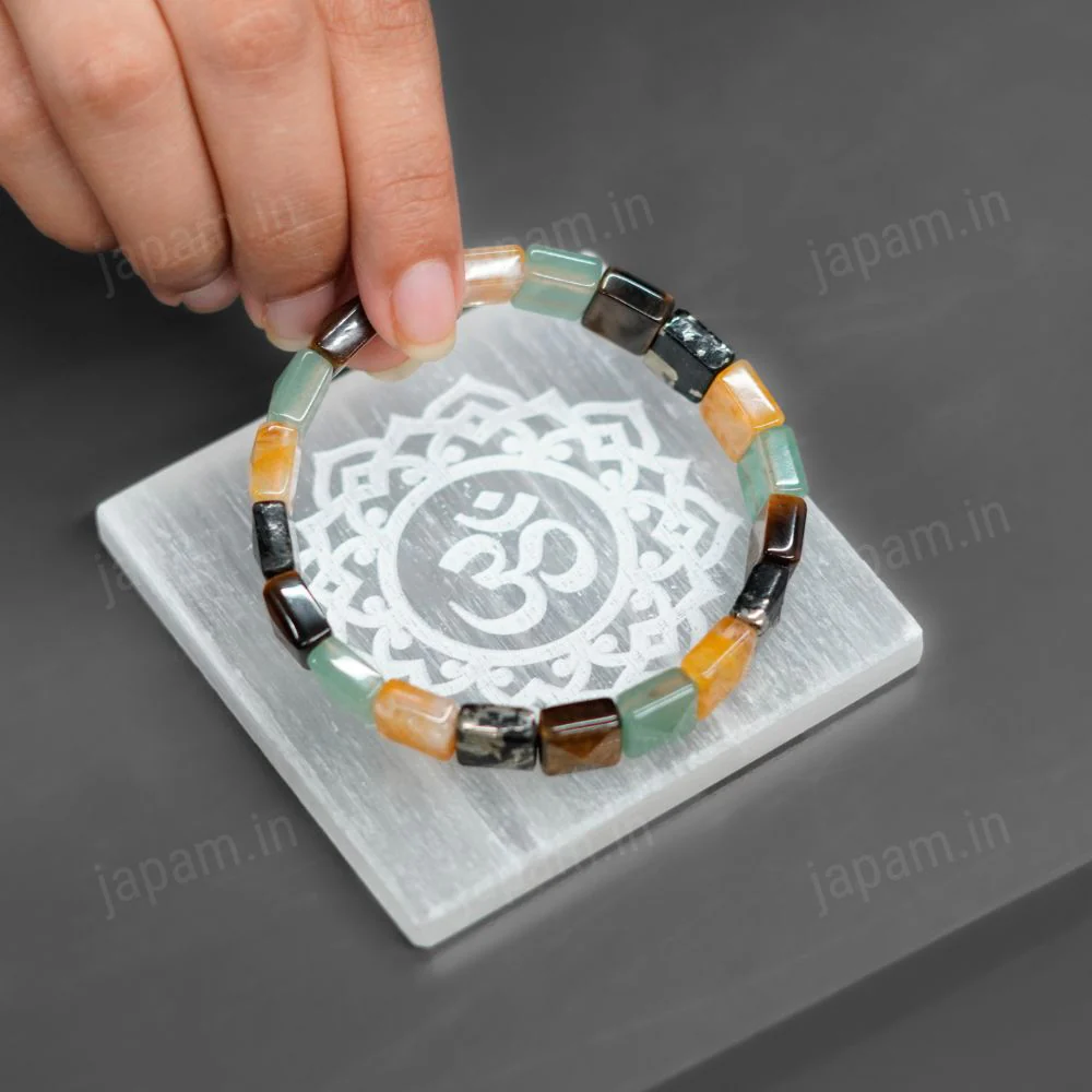 Sacred Om Selenite Plate - Image 2
