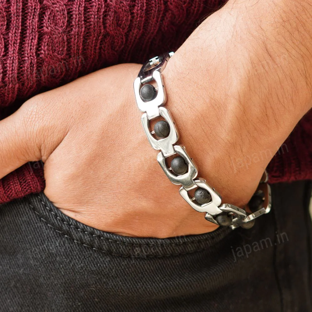 Silver Plated Essential Karungali Bracelet - Image 2