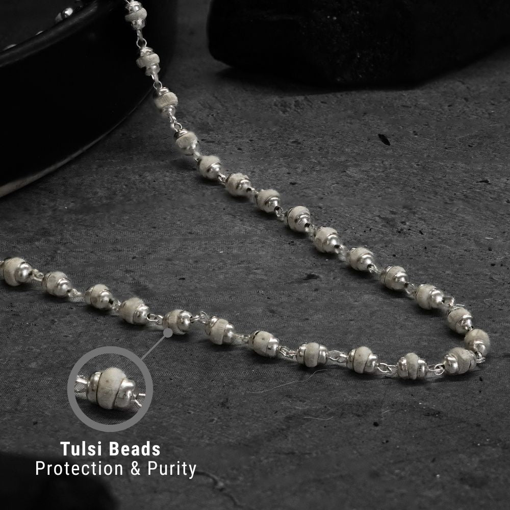 Silver Plated Tulsi Mala - Image 2