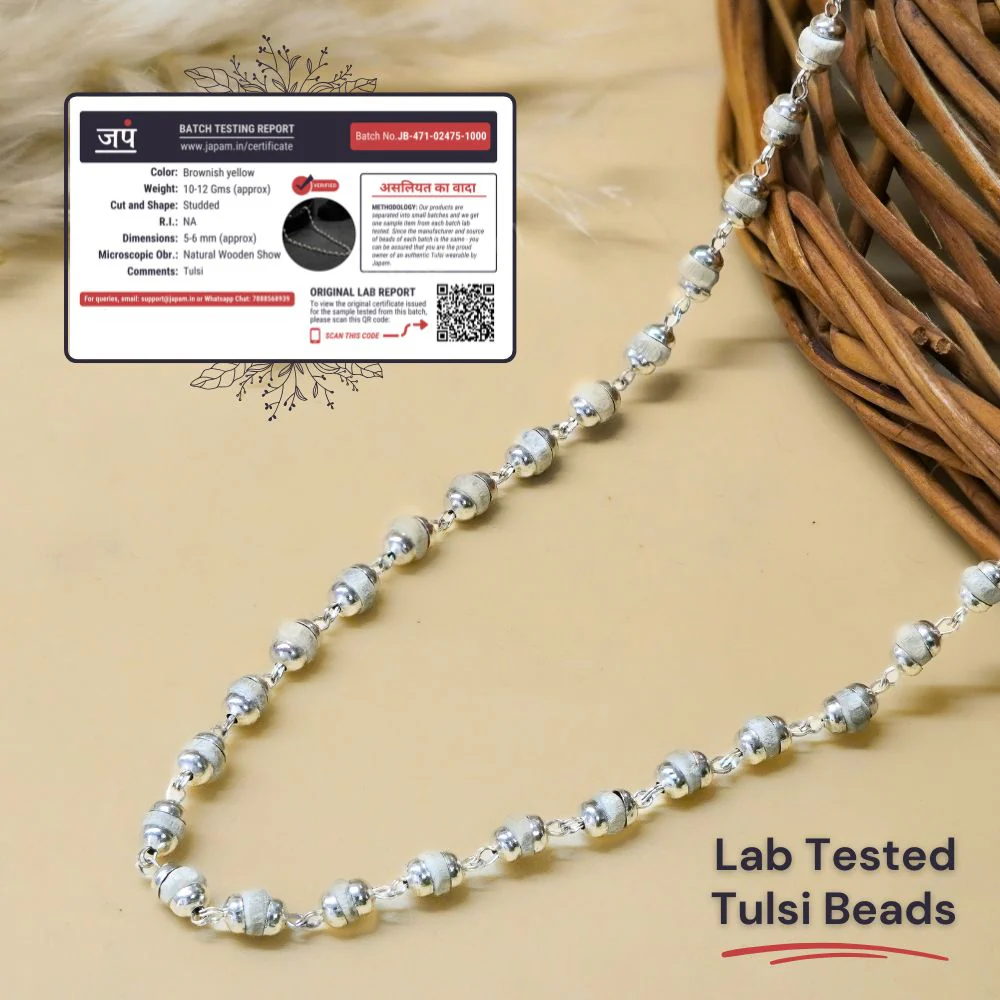 Silver Plated Tulsi Mala - Image 3
