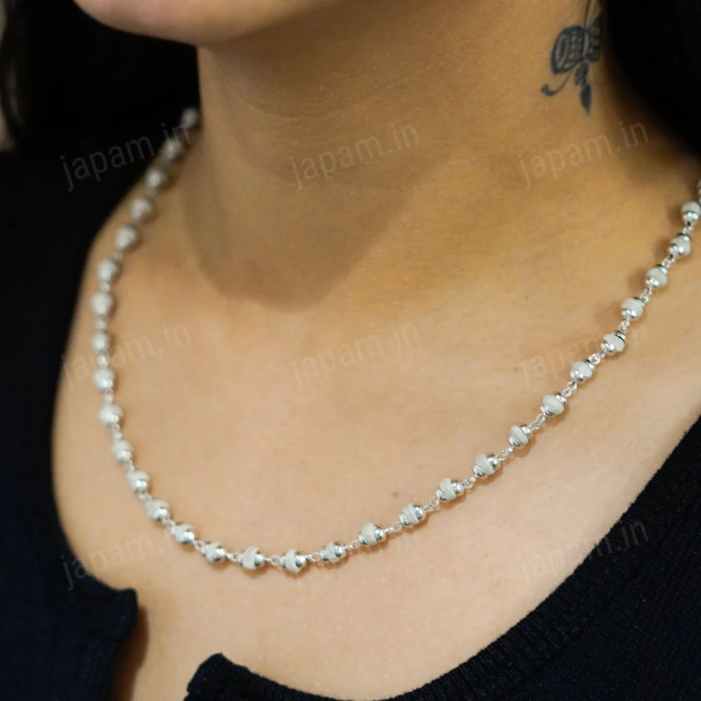 Silver Plated Tulsi Mala - Image 4