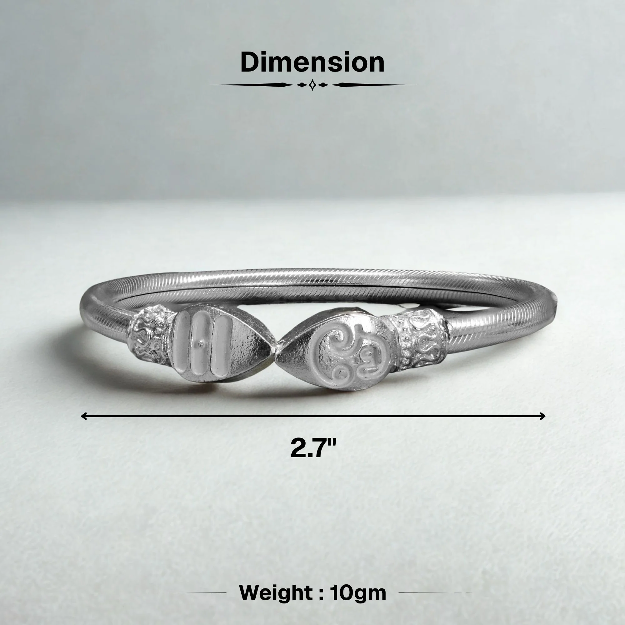 Silver Plated Vel Kada - Image 3