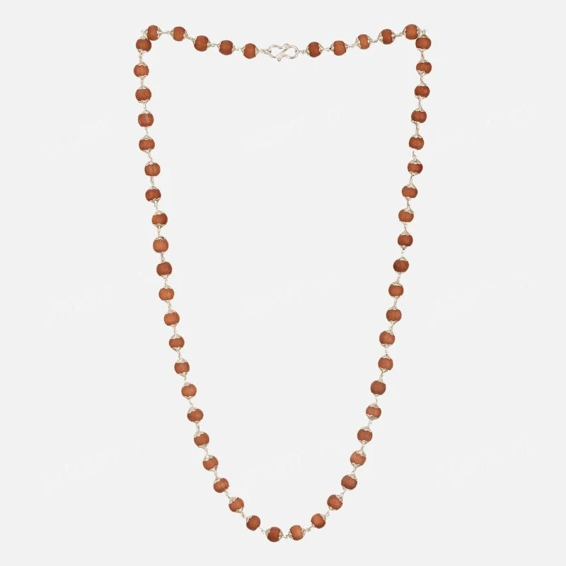 Silver Plated White Sandalwood Chandan Mala - Image 4
