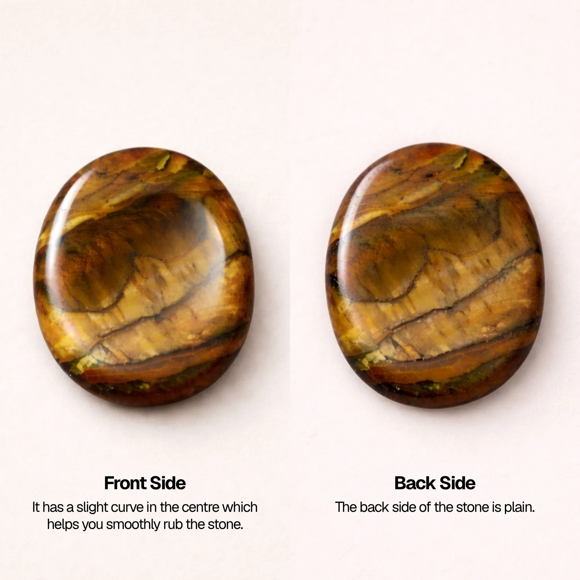 Tiger Eye Worry Stone - Image 7