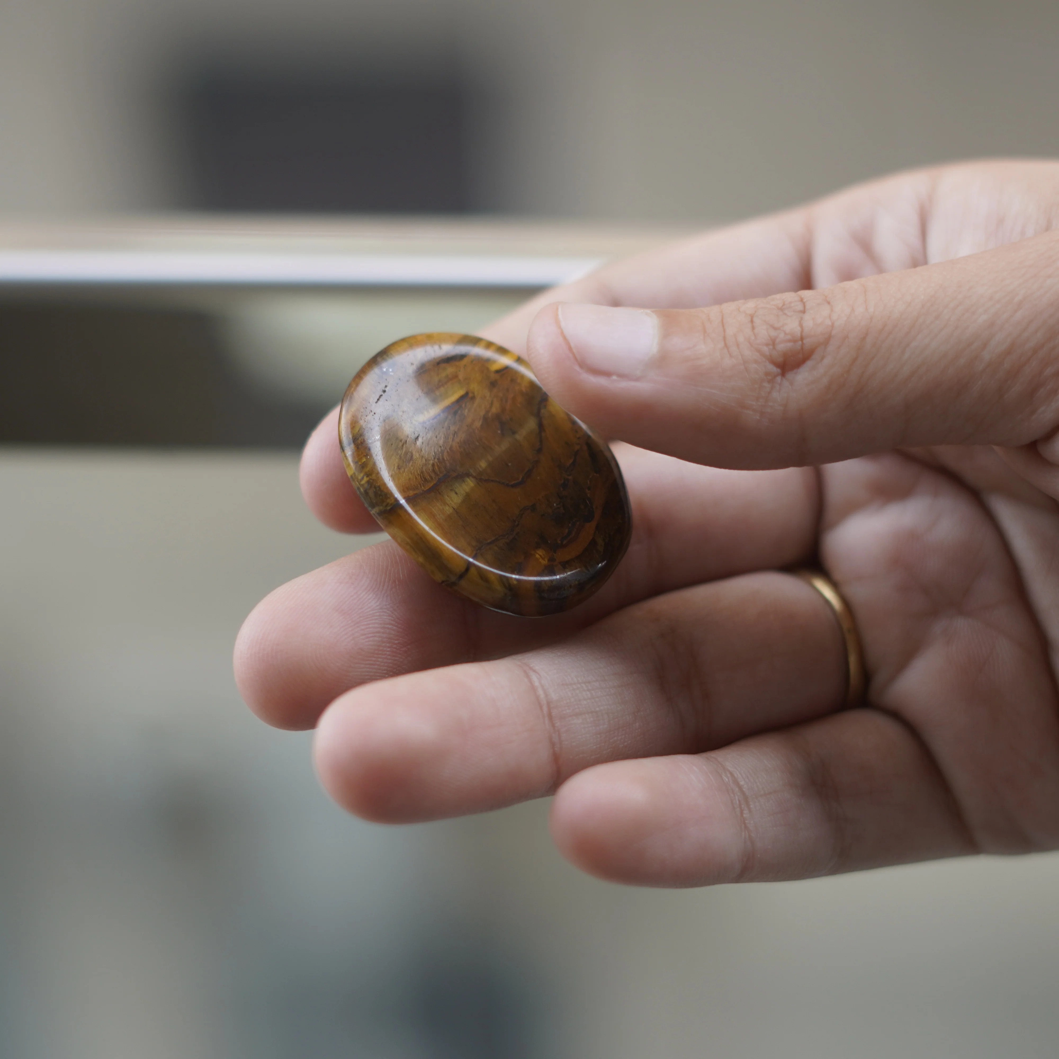 Tiger Eye Worry Stone - Image 8