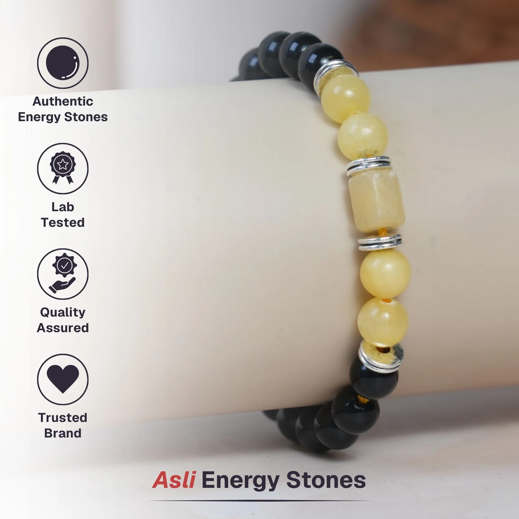 Yellow Calcite Zodiac Band – Sagittarius (धनु राशि) - Image 5