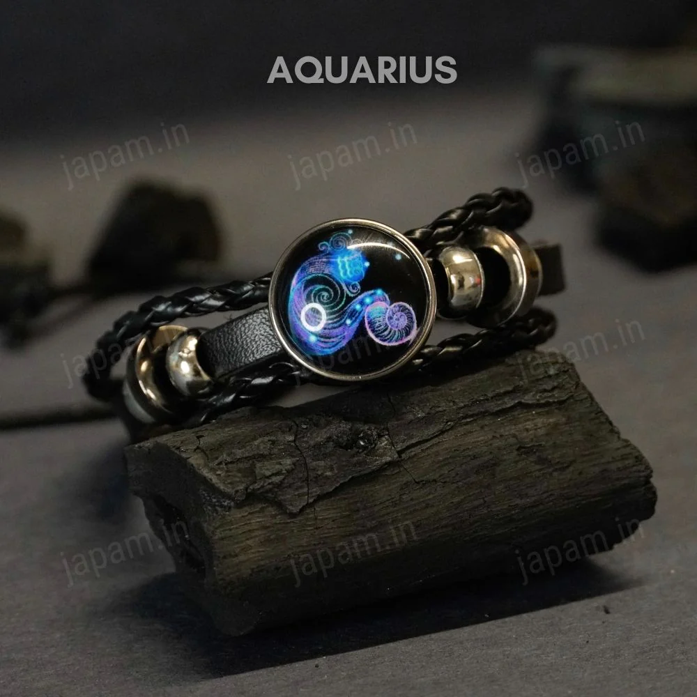 Zodiac Cosmic Leather Bracelet - Image 3